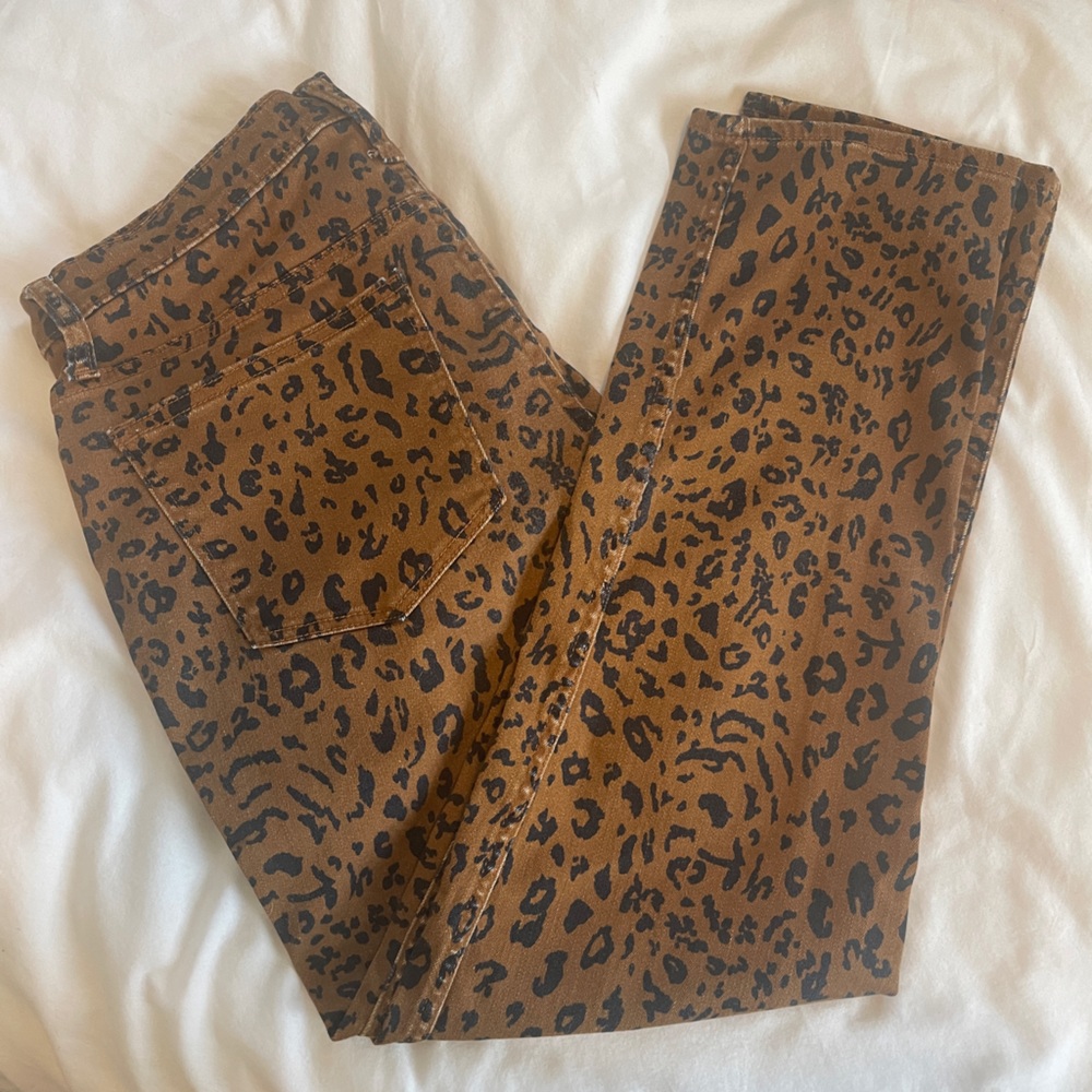 Madewell Stovepipe Jeans (Leopard)